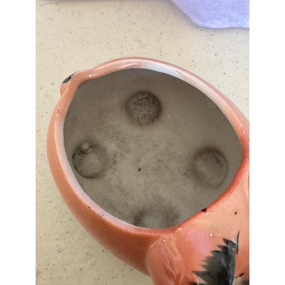 Vintage Pig Sugar Bowl Hand-Painted Ceramic Figurine Momma Pig - Picture 9 of 11